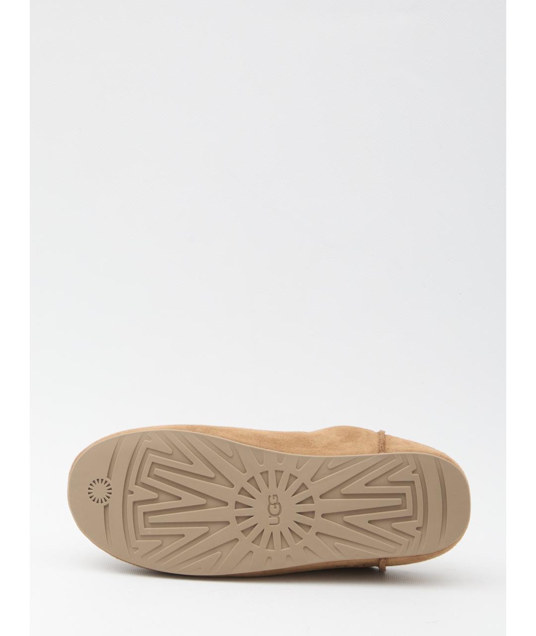 UGG AUSTRALIA Коричневые замшевые шлепанцы, фото 4