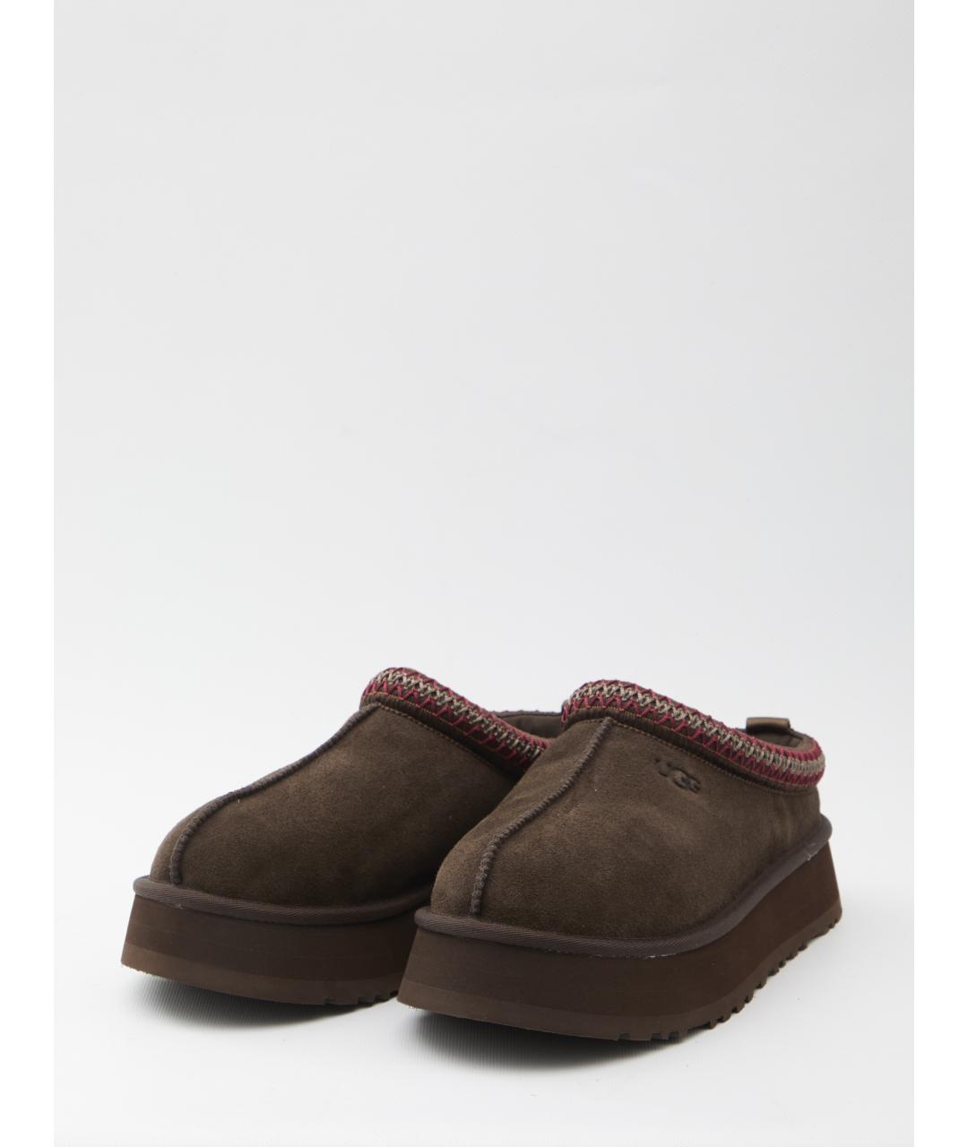 UGG AUSTRALIA Коричневые кожаные мюли, фото 2