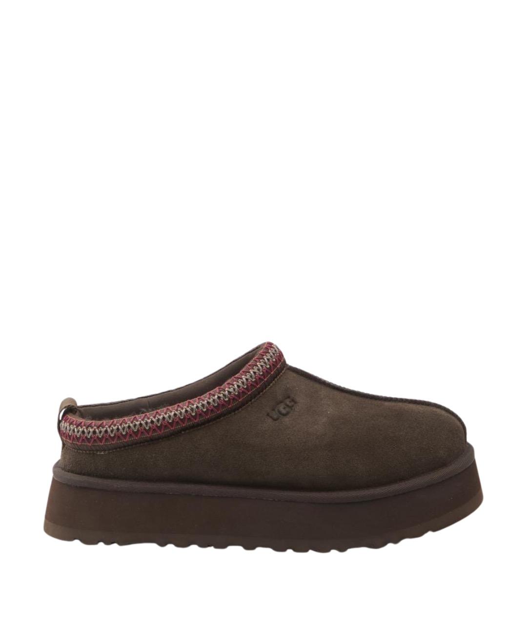 UGG AUSTRALIA Коричневые кожаные мюли, фото 1