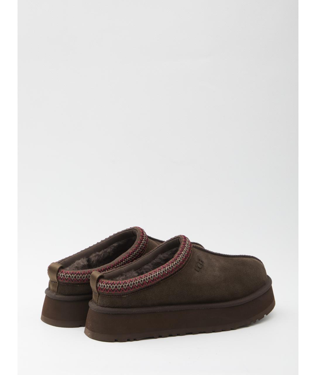 UGG AUSTRALIA Коричневые кожаные мюли, фото 3