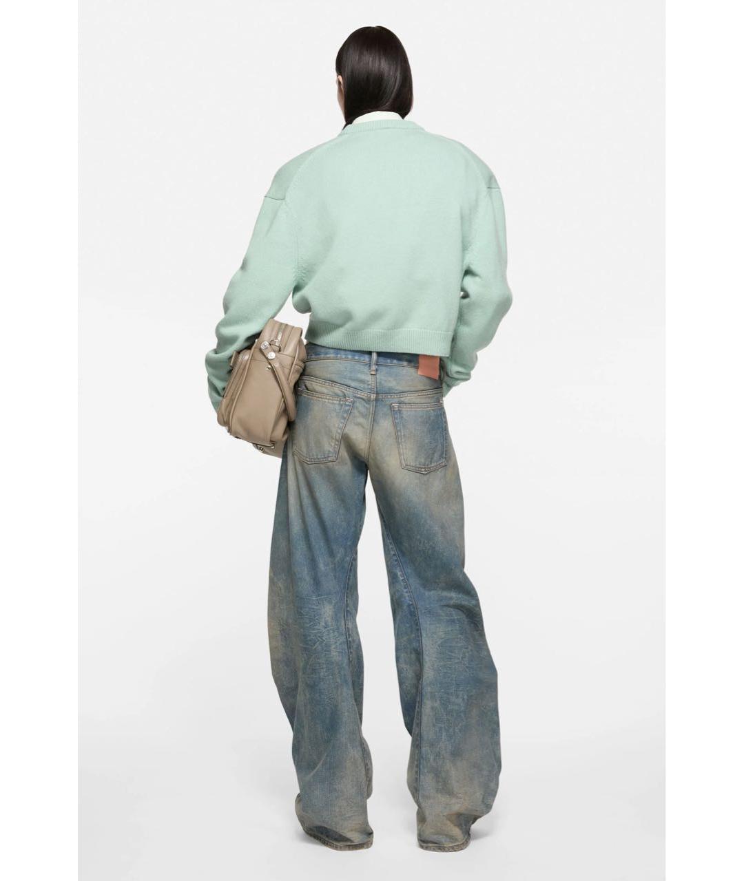 ACNE STUDIOS Бирюзовый шерстяной джемпер / свитер, фото 4