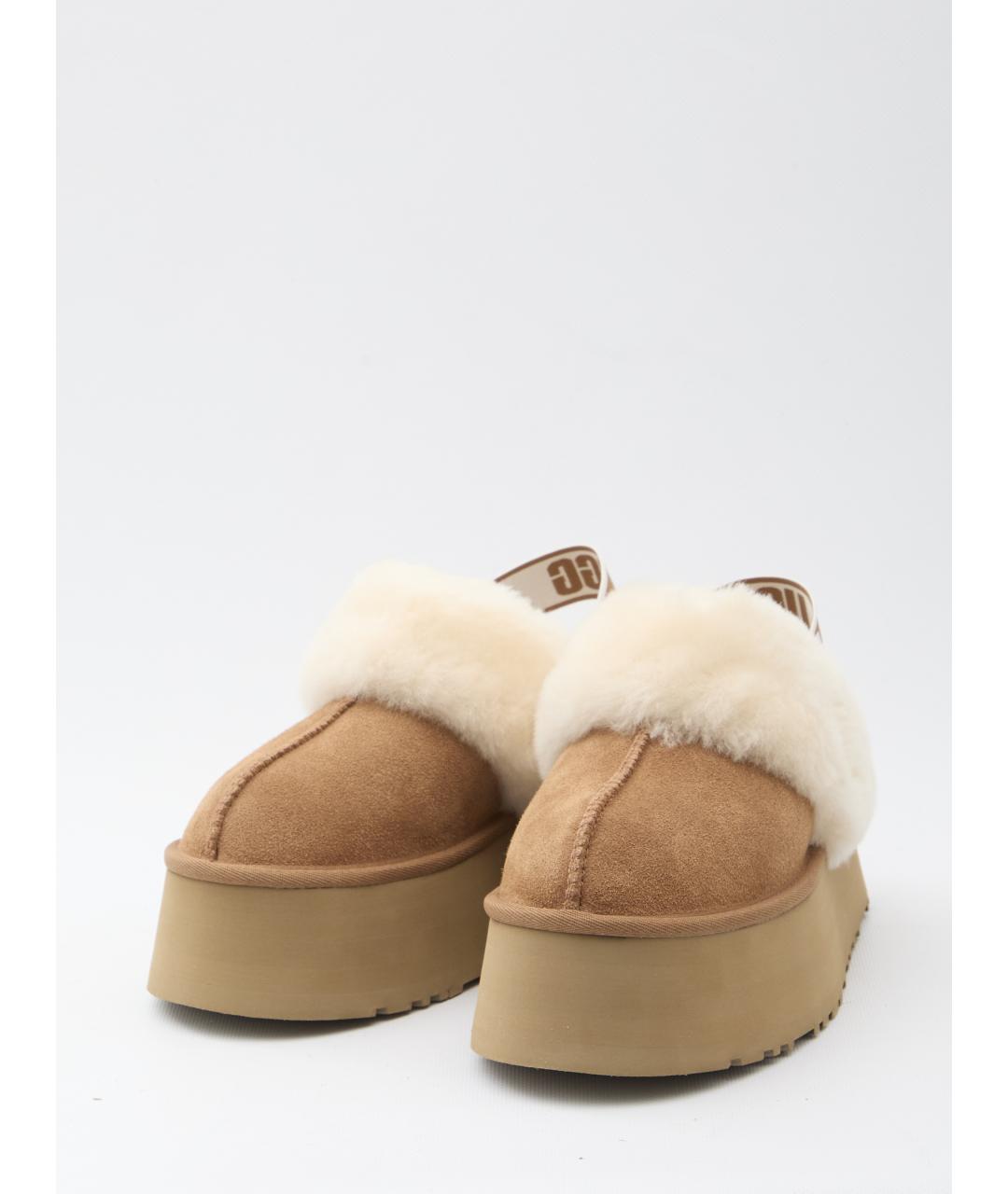 UGG AUSTRALIA Коричневые кожаные сабо, фото 2