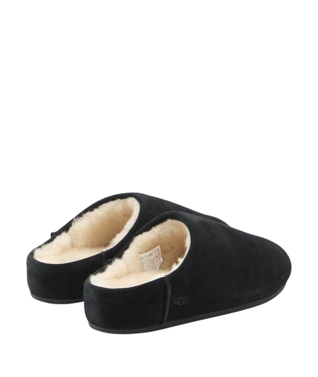 UGG Черные замшевые сабо, фото 3