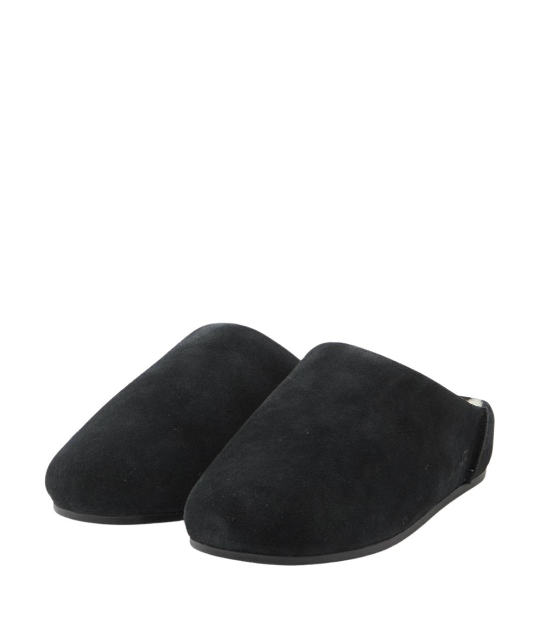 UGG Черные замшевые сабо, фото 2