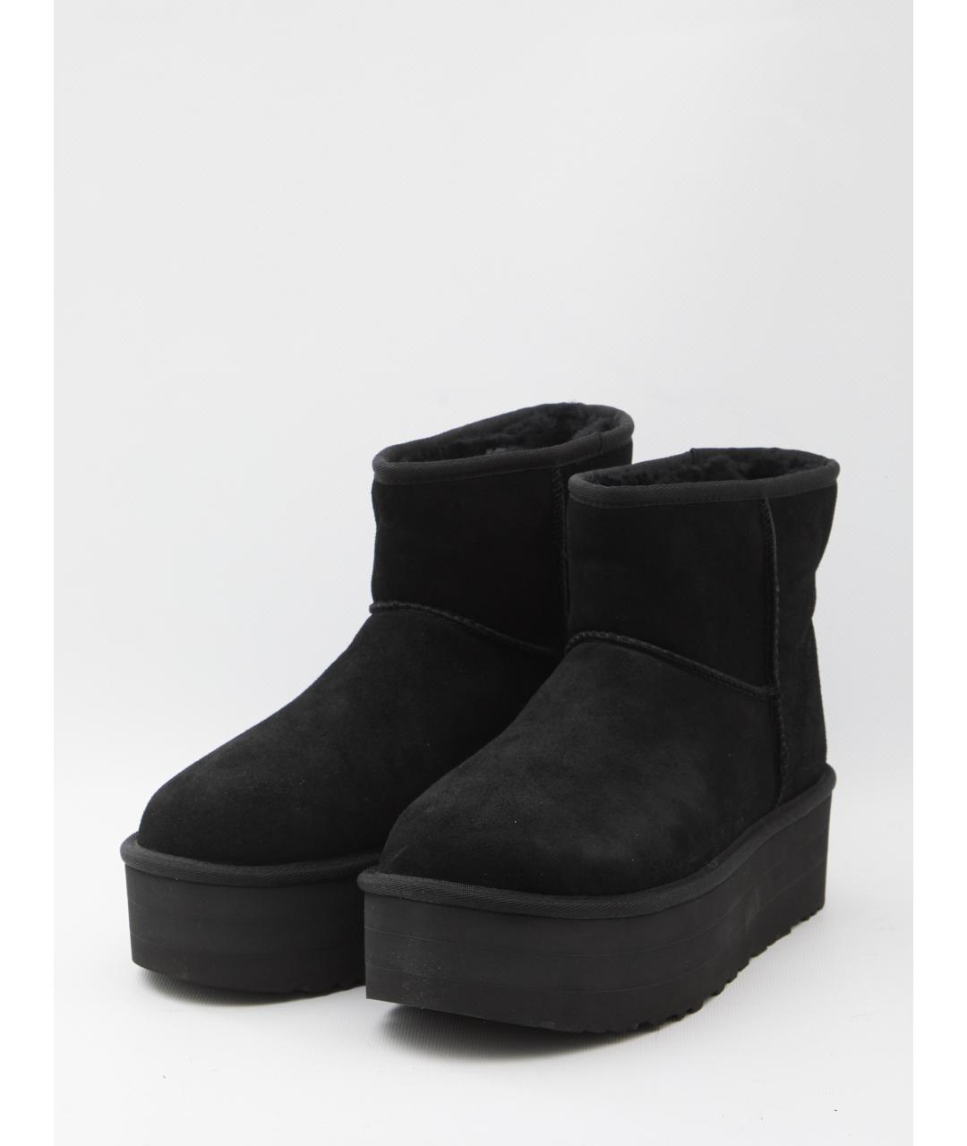 UGG AUSTRALIA Черные замшевые ботинки, фото 2