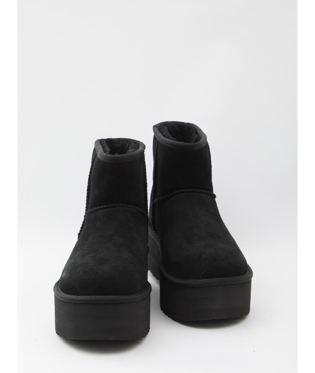 UGG AUSTRALIA Черные замшевые ботинки, фото 5