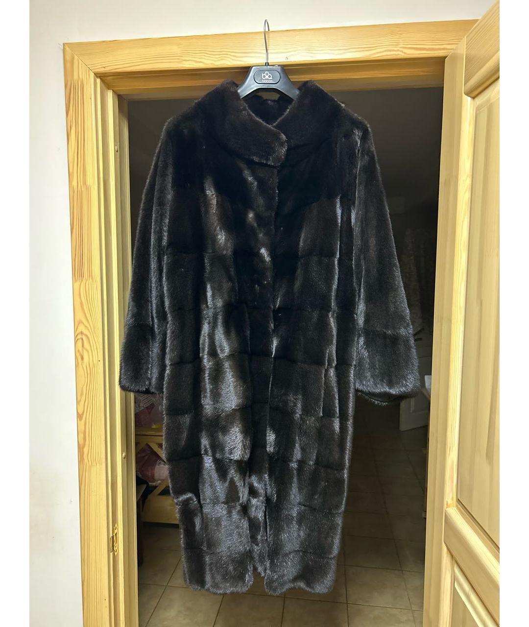 ALBERTA FERRETTI Коричневая меховая шуба, фото 9