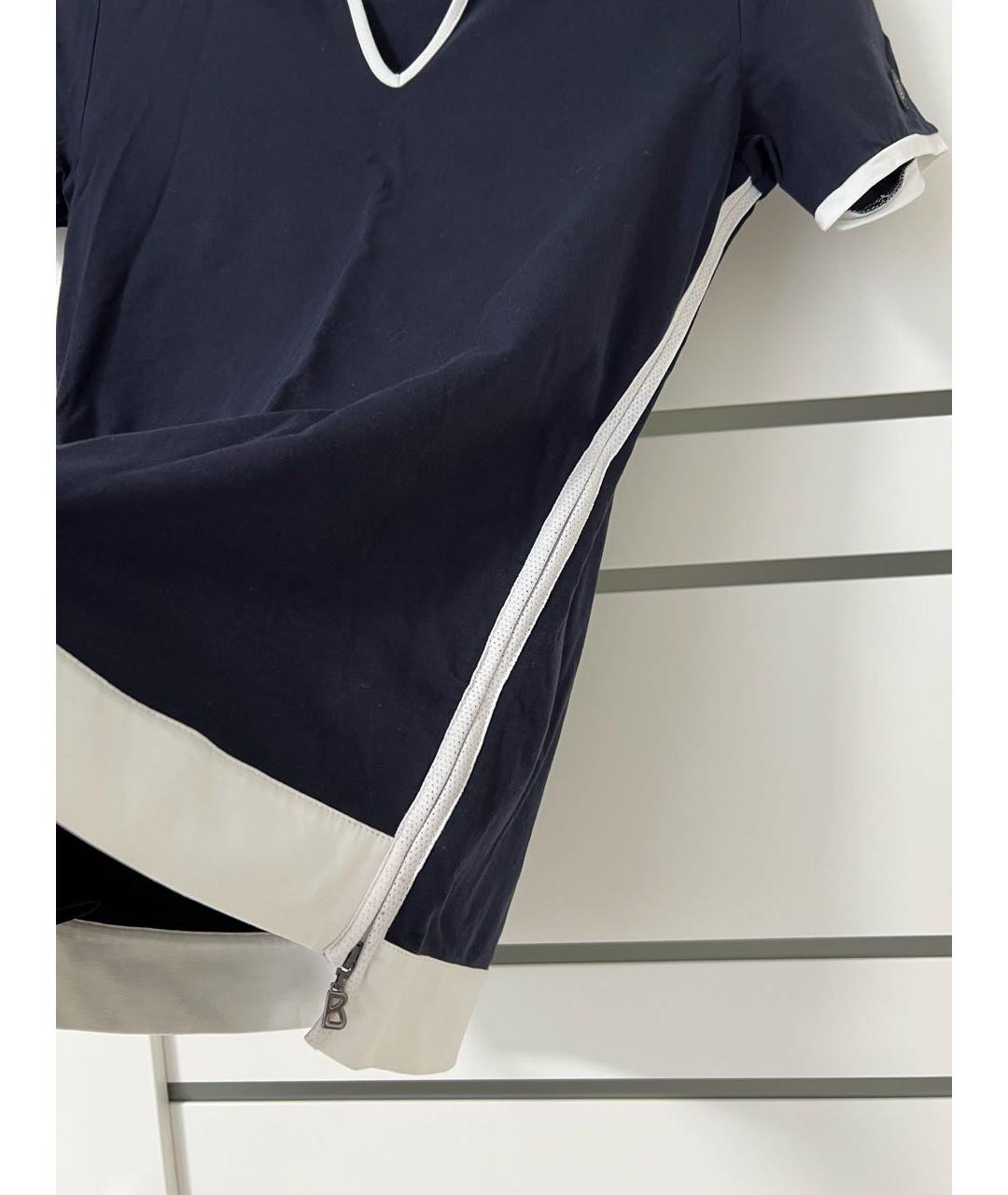 BOGNER Темно-синяя хлопко-эластановая футболка, фото 3