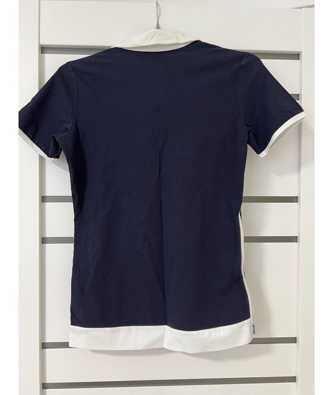 BOGNER Темно-синяя хлопко-эластановая футболка, фото 2