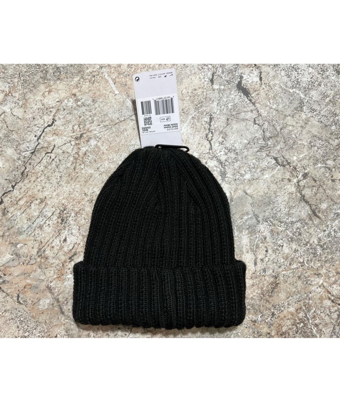 NIKE Черная шерстяная шапка, фото 2