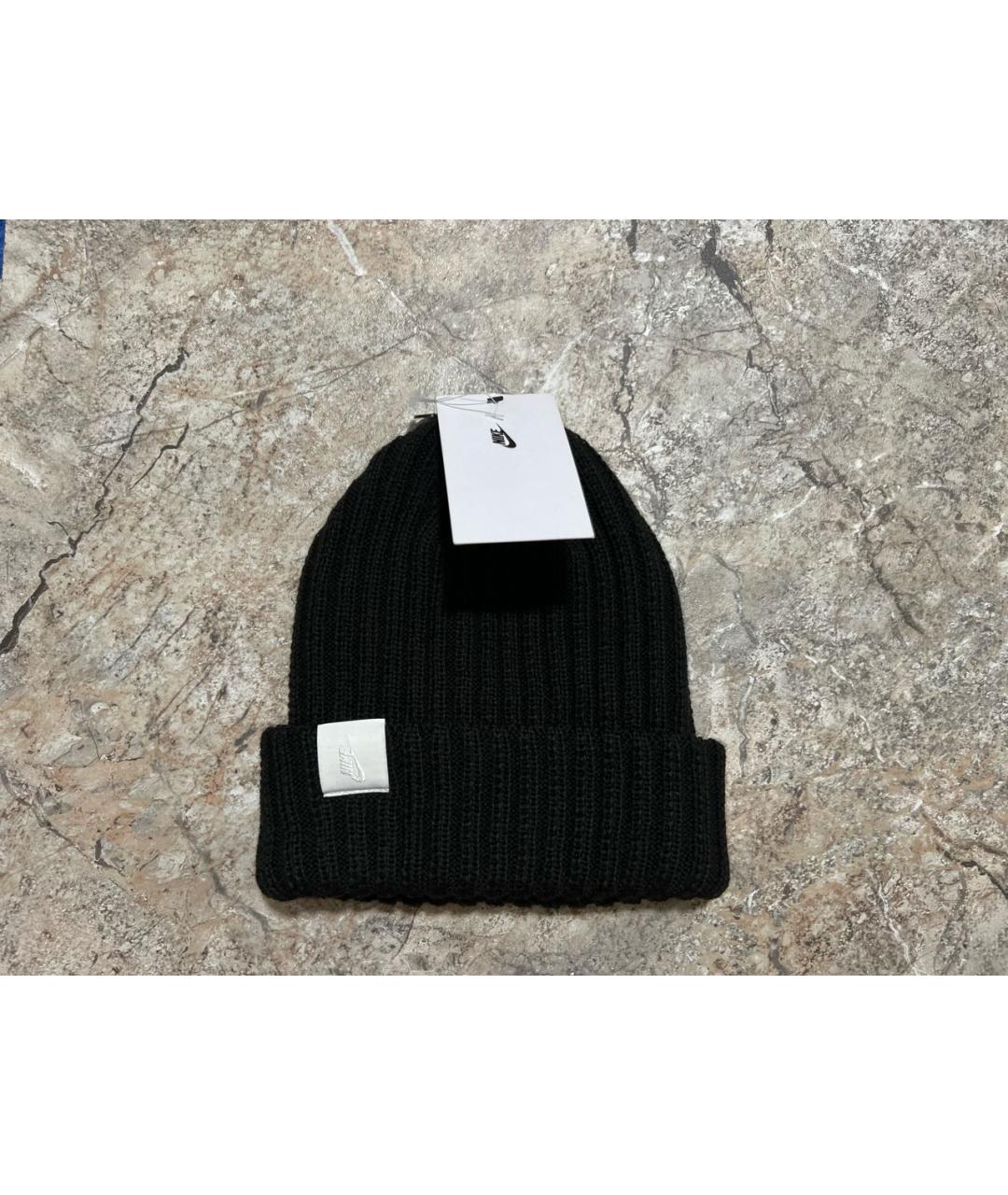 NIKE Черная шерстяная шапка, фото 9