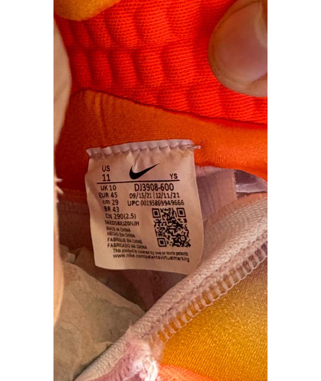 NIKE Розовые синтетические высокие кроссовки / кеды, фото 8