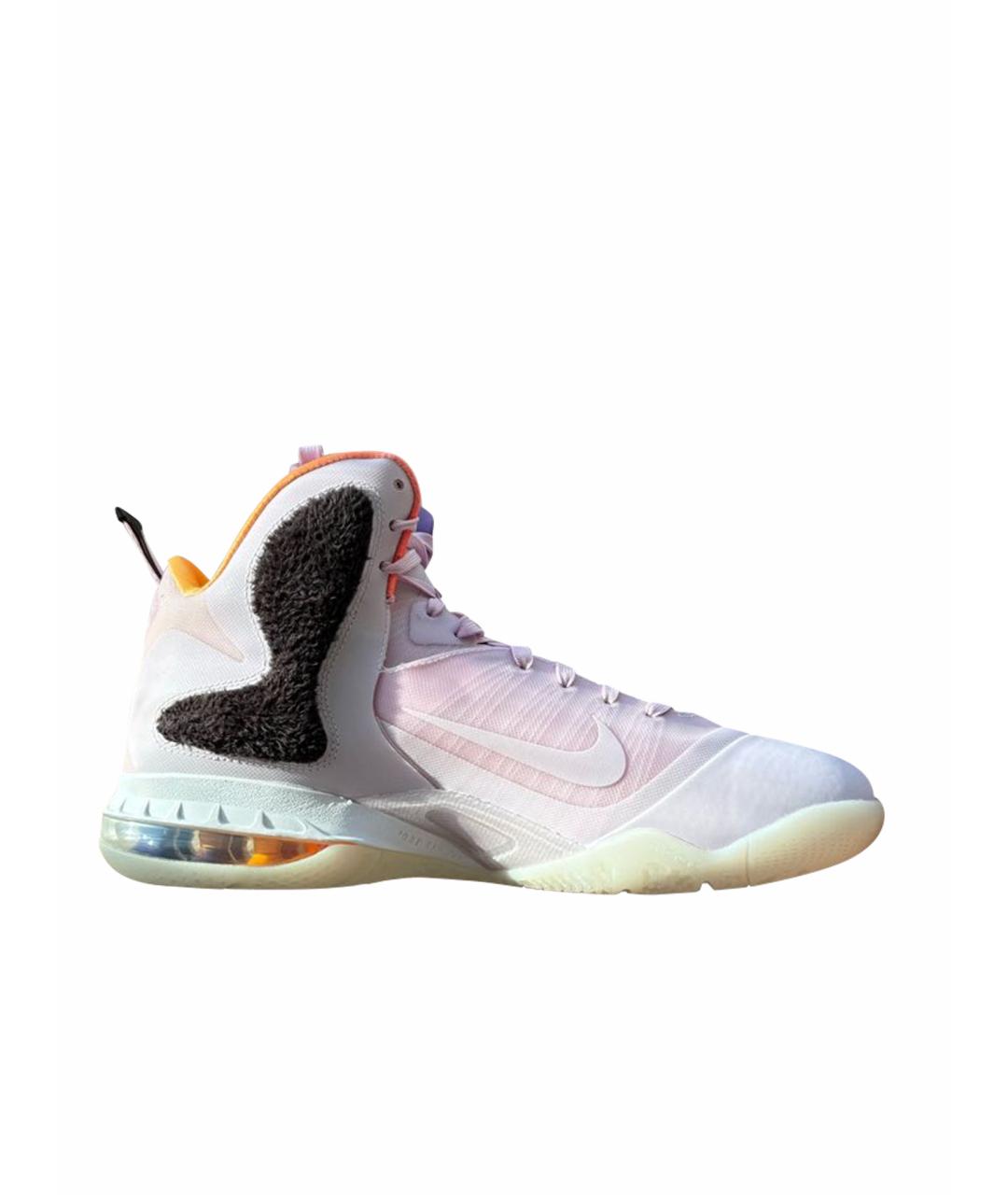 NIKE Розовые синтетические высокие кроссовки / кеды, фото 1