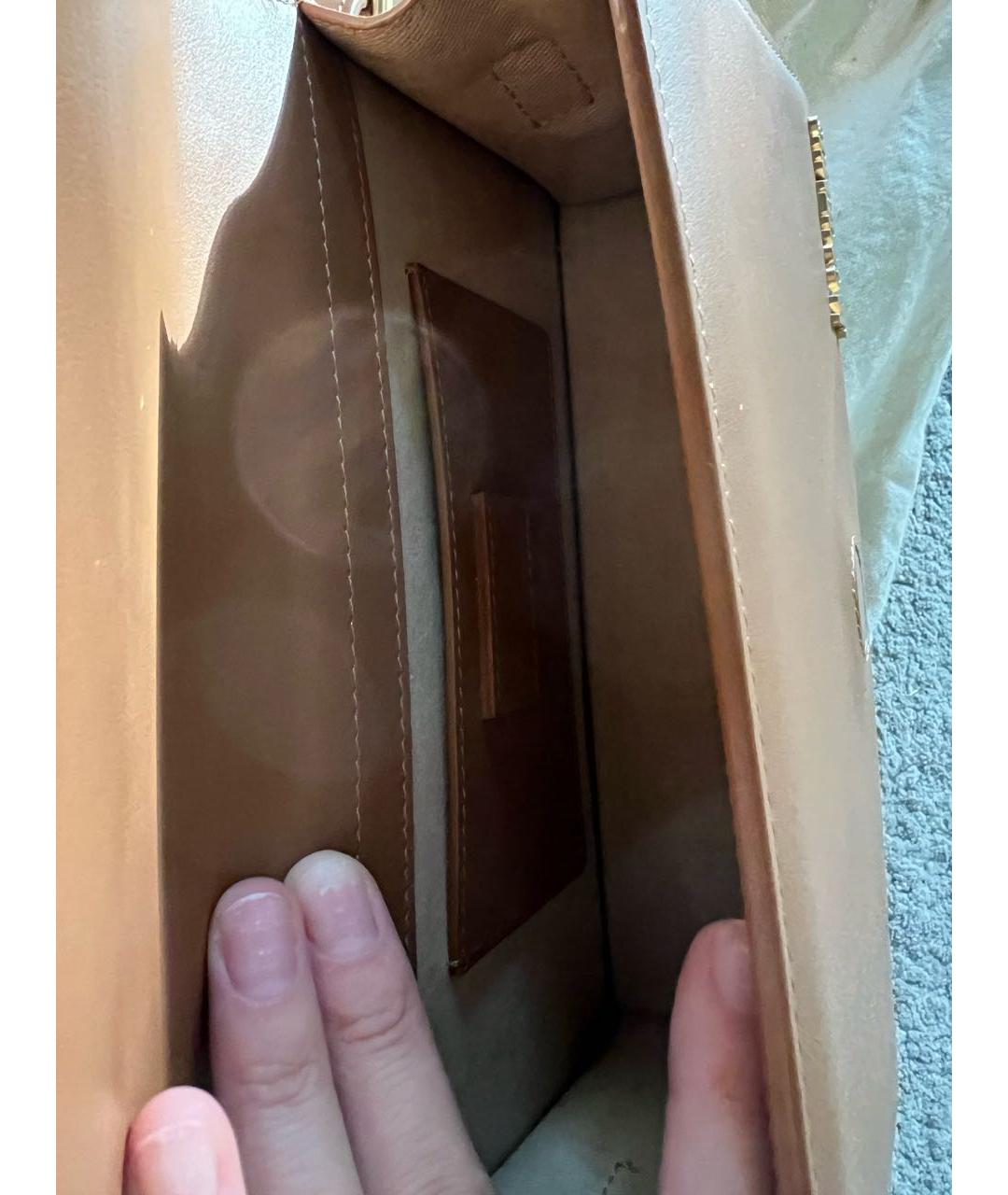 JACQUEMUS Коричневая кожаная сумка через плечо, фото 4