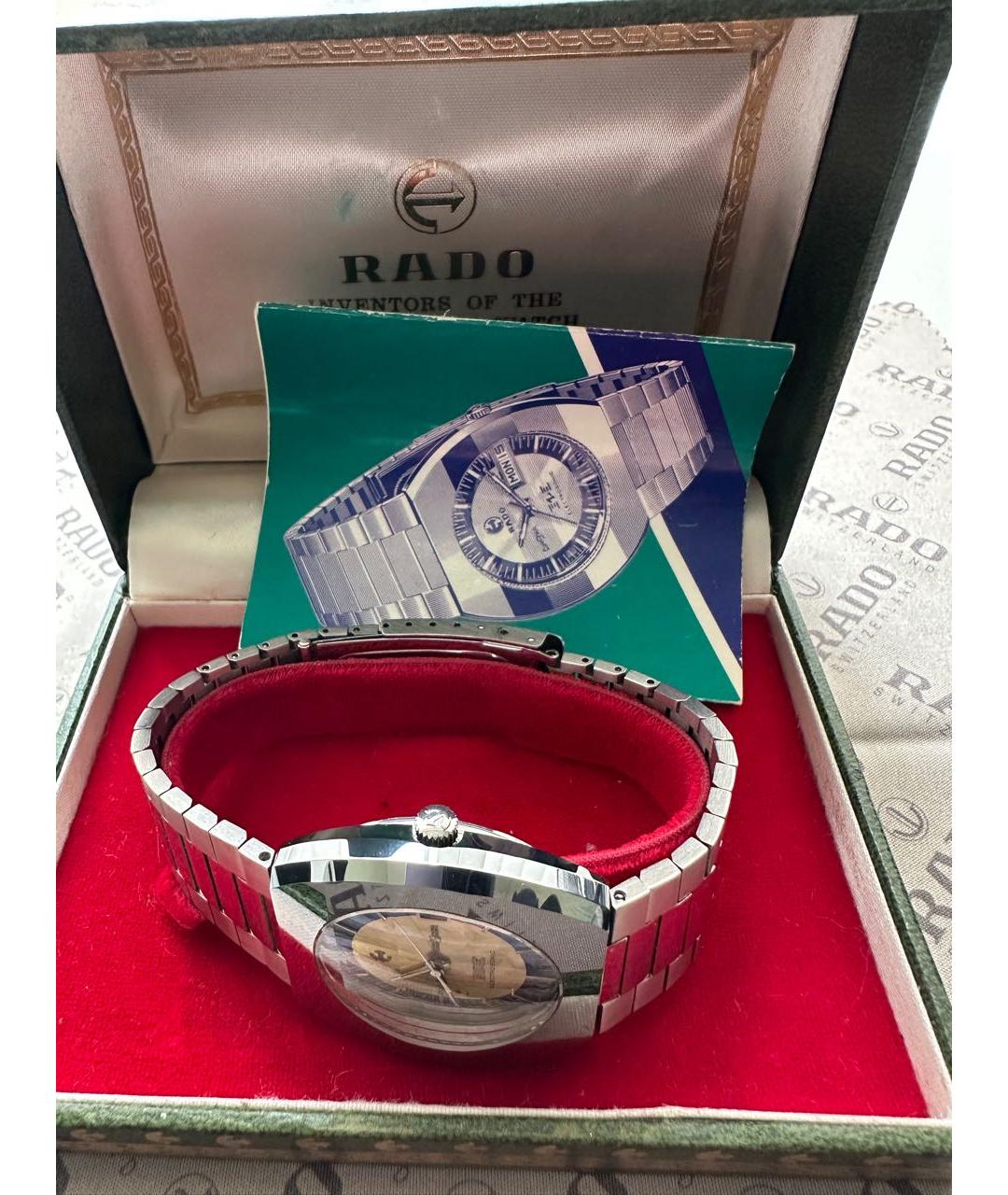 RADO Серебряные стальные часы, фото 4