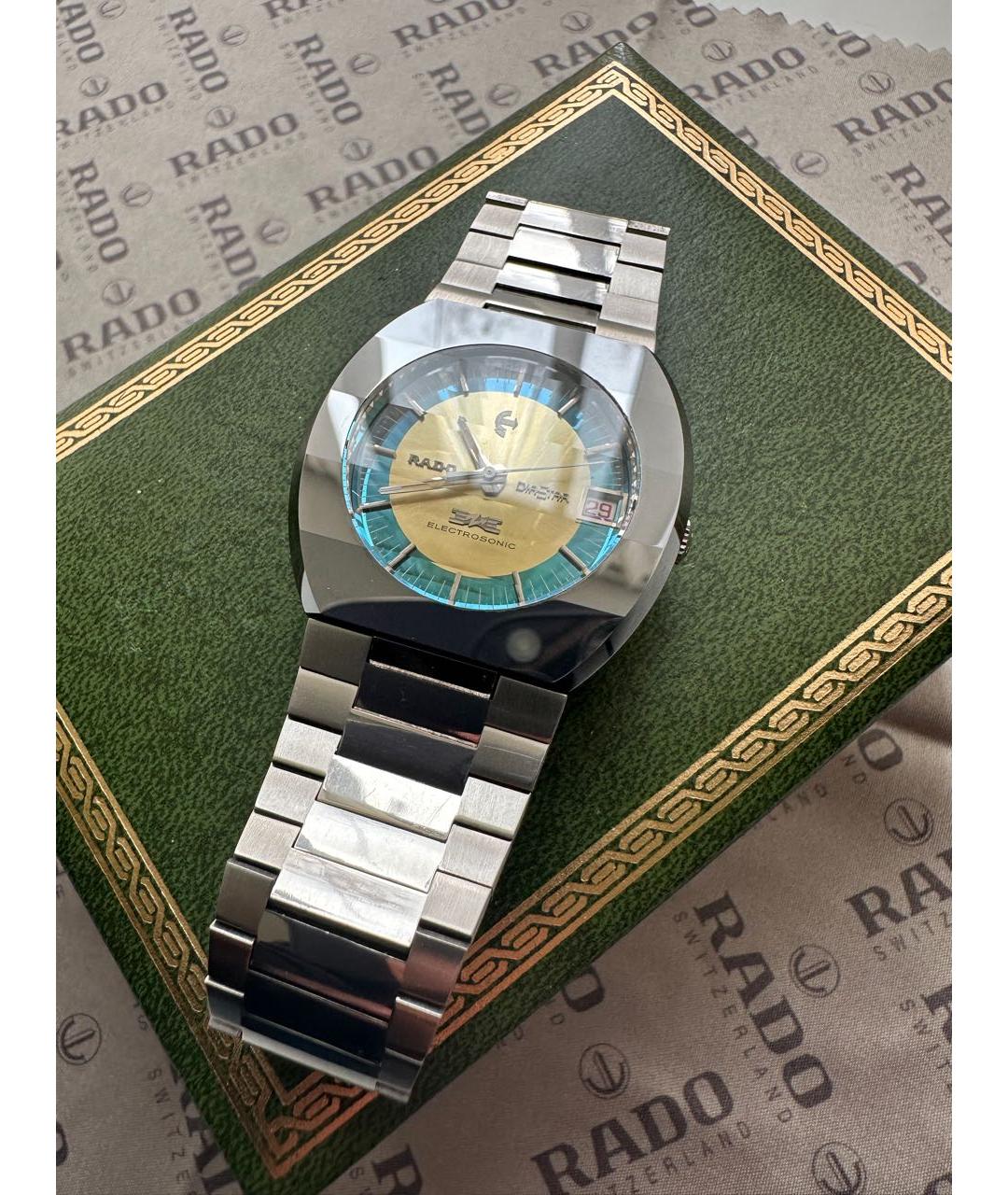 RADO Серебряные стальные часы, фото 6