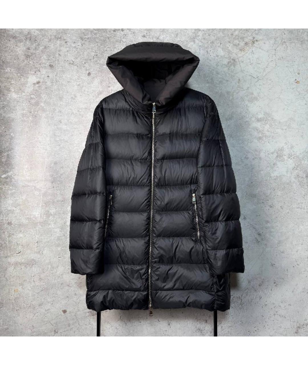 MONCLER Черный пуховик, фото 10