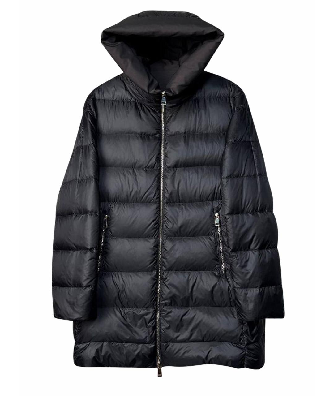 MONCLER Черный пуховик, фото 1