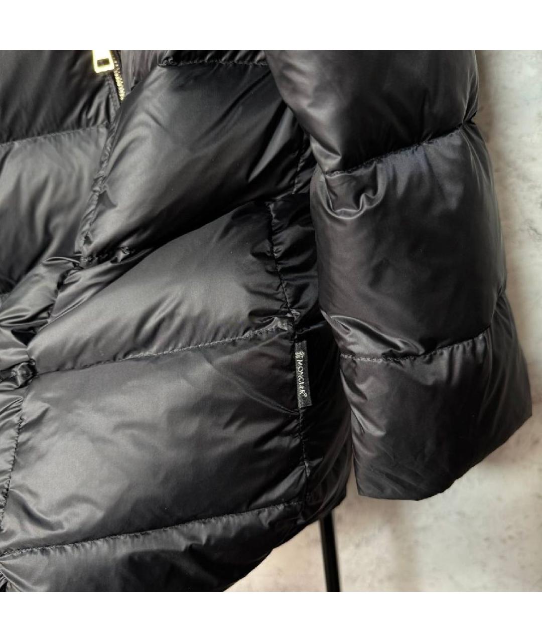 MONCLER Черный пуховик, фото 6