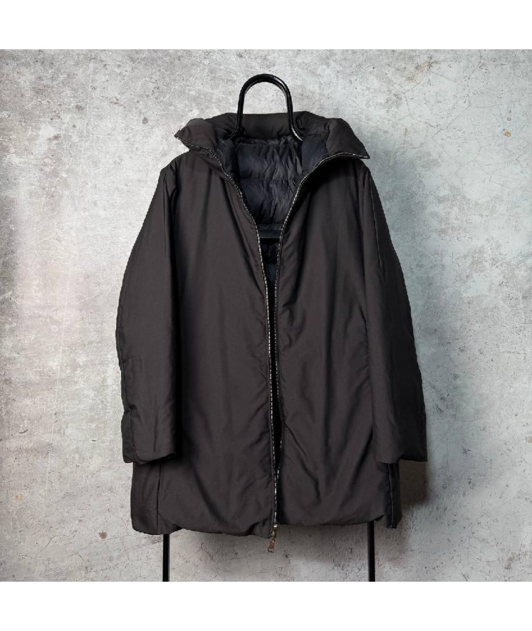 MONCLER Черный пуховик, фото 3