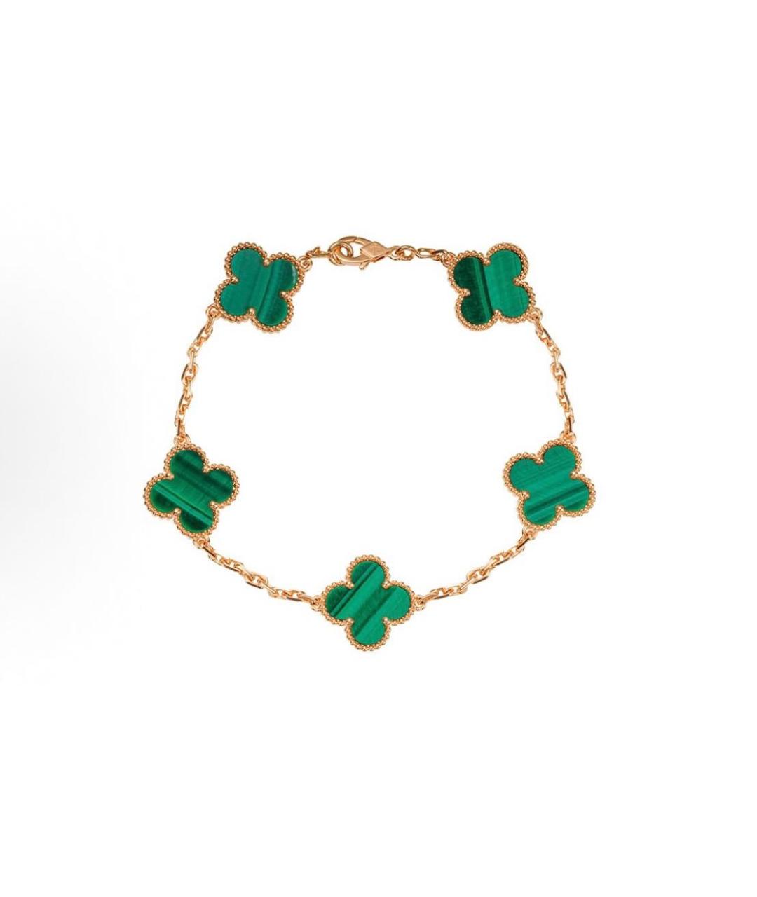 VAN CLEEF & ARPELS Зеленый браслет из желтого золота, фото 3