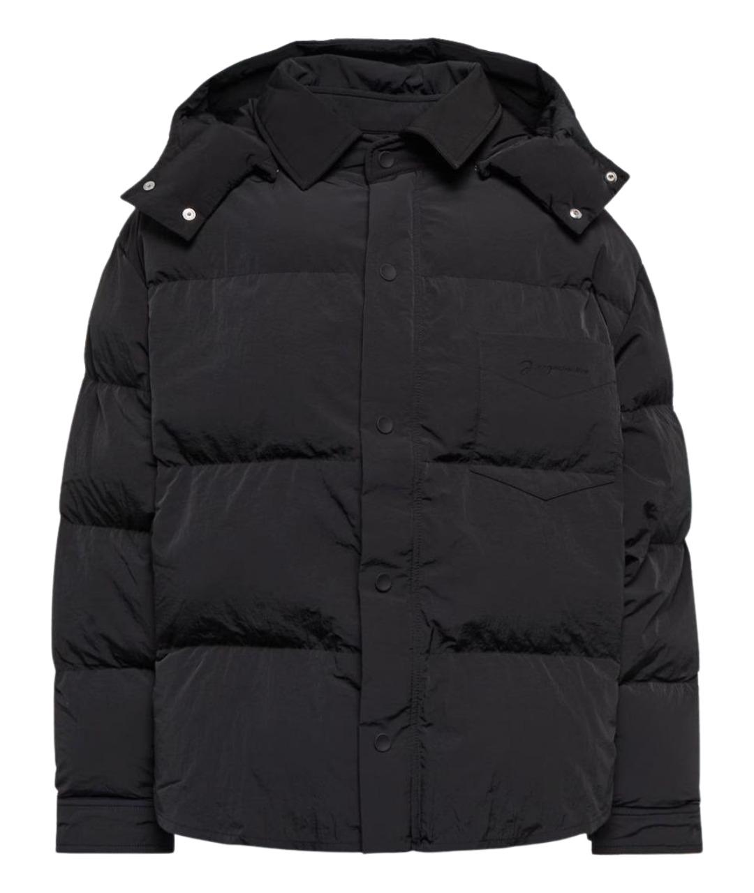 JACQUEMUS Черный полиамидовый пуховик, фото 1