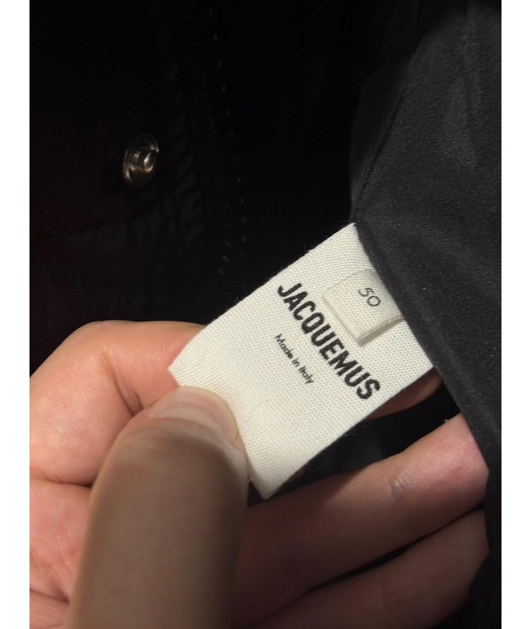 JACQUEMUS Черный полиамидовый пуховик, фото 5