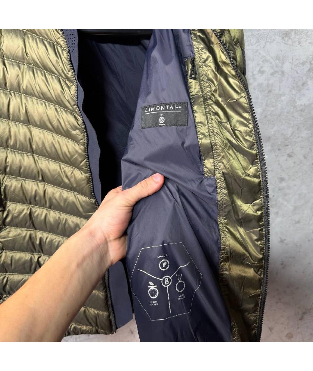 BOGNER Зеленый полиамидовый пуховик, фото 6