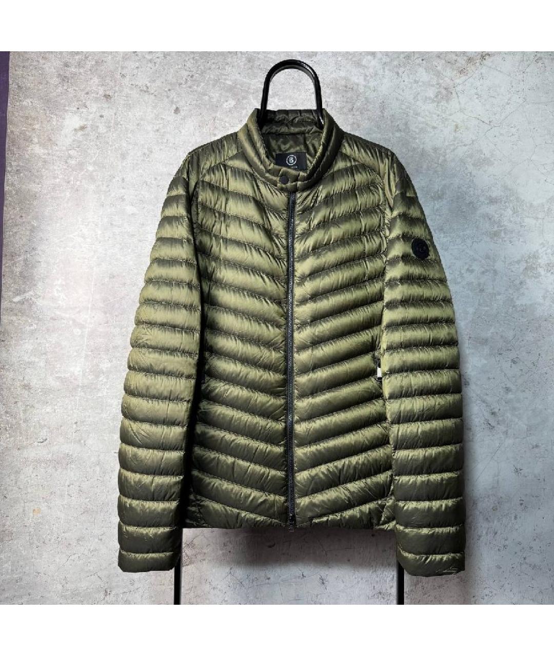 BOGNER Зеленый полиамидовый пуховик, фото 9