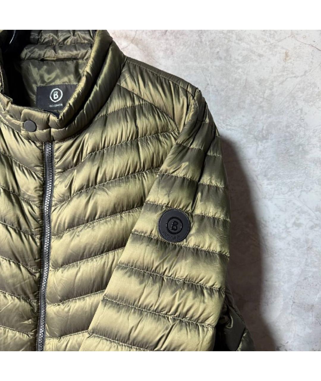 BOGNER Зеленый полиамидовый пуховик, фото 5