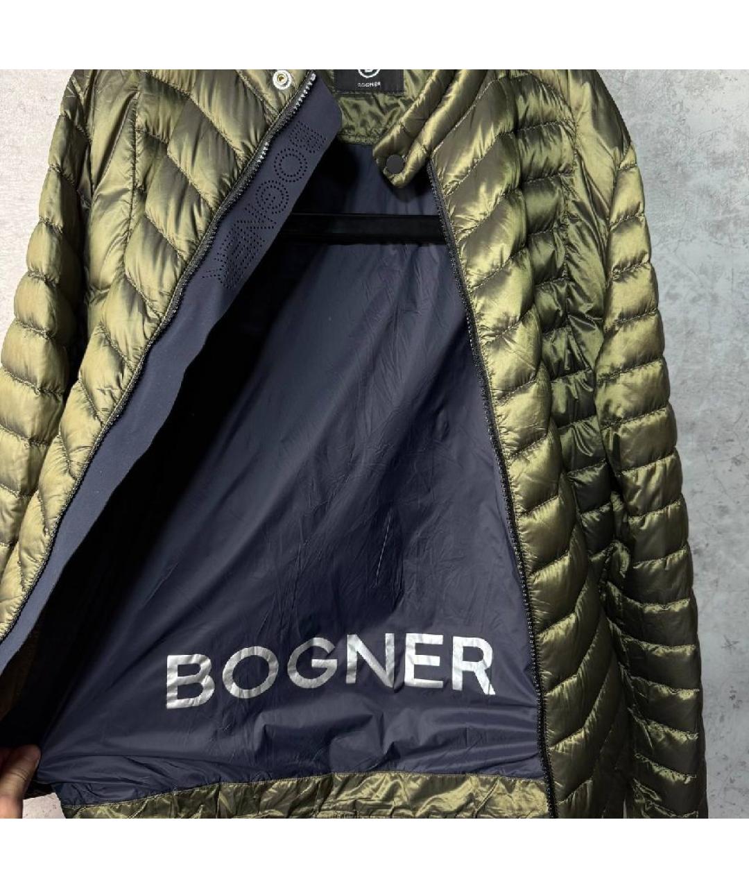 BOGNER Зеленый полиамидовый пуховик, фото 3