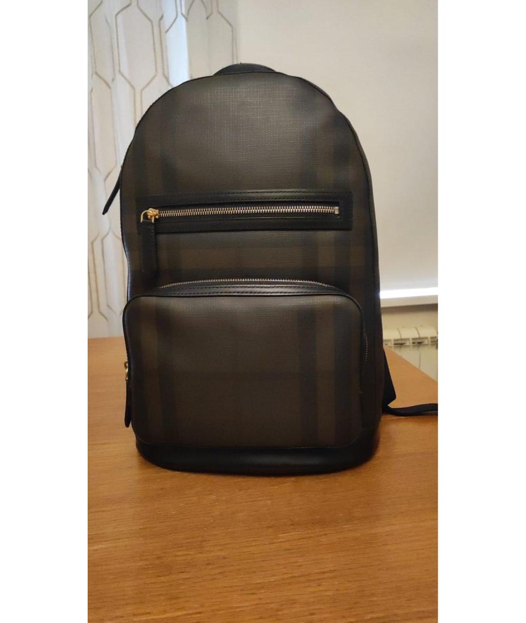 BURBERRY Коричневый кожаный рюкзак, фото 9