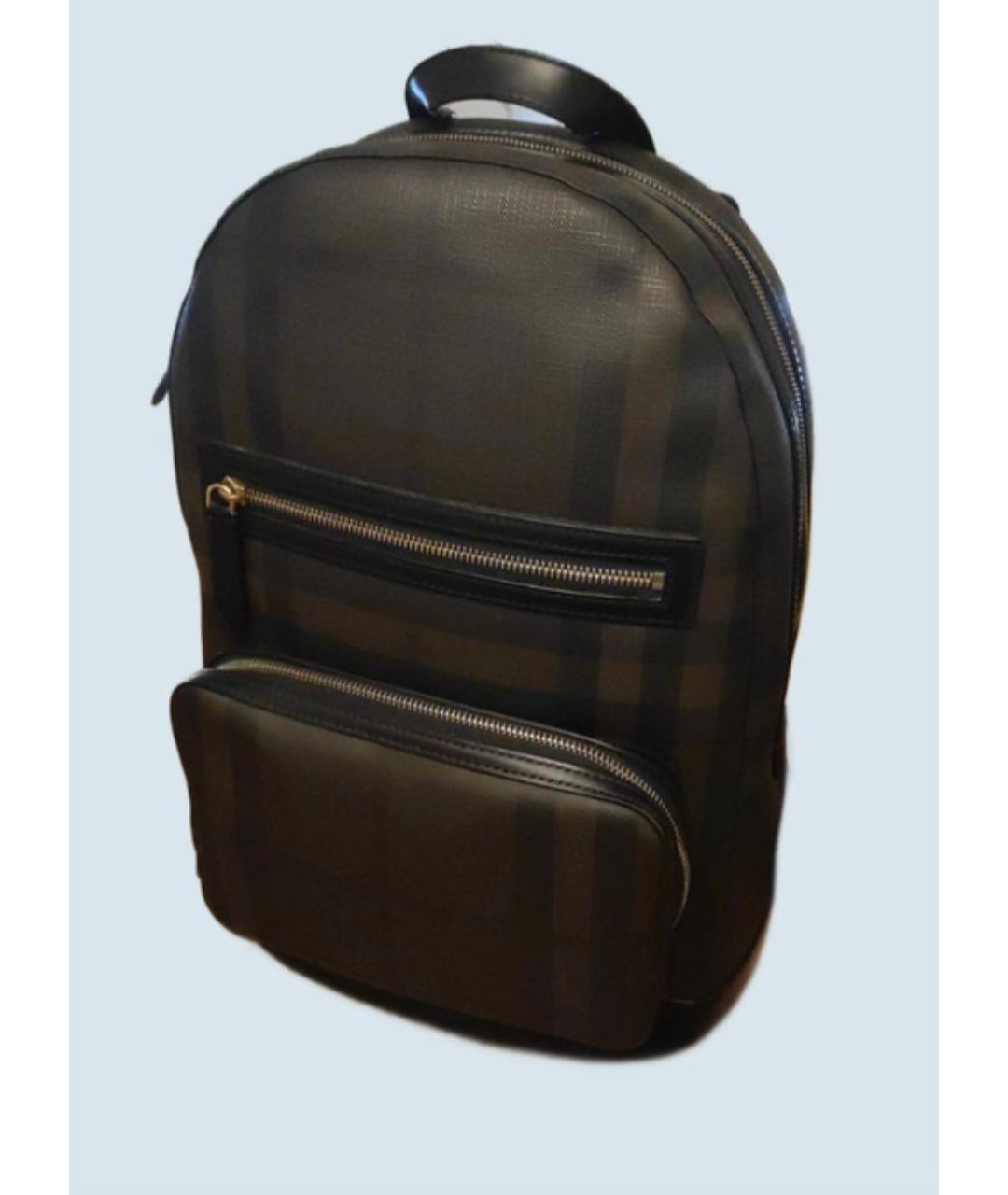 BURBERRY Коричневый кожаный рюкзак, фото 2