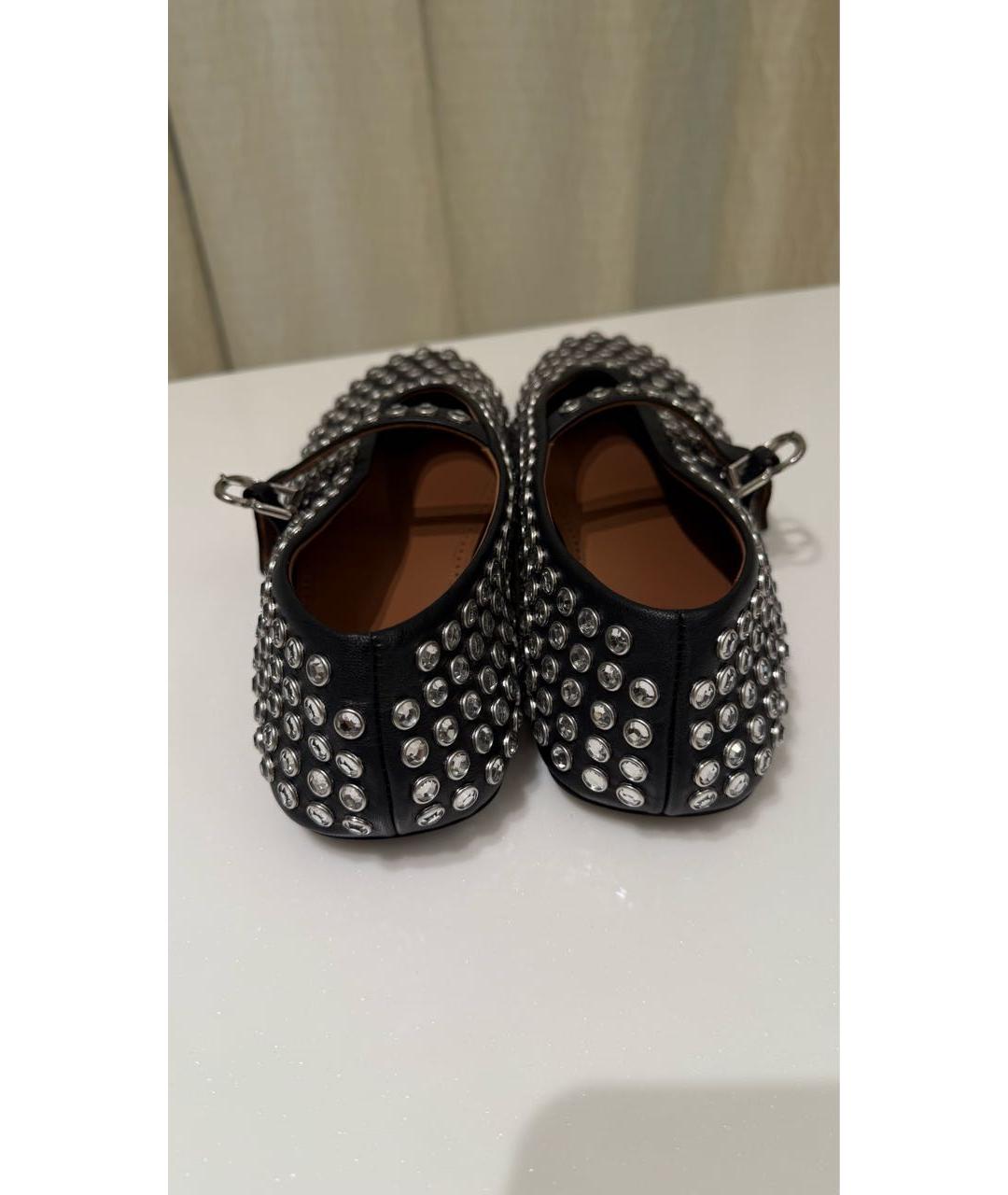 ALAIA Черные кожаные балетки, фото 4