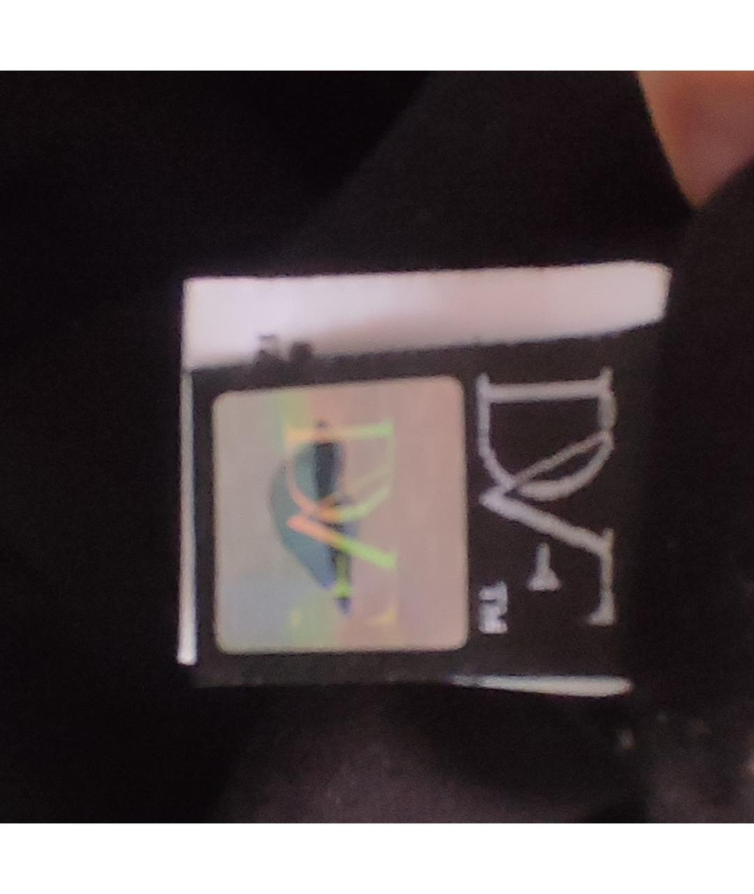 DIANE VON FURSTENBERG Черное вискозное повседневное платье, фото 6