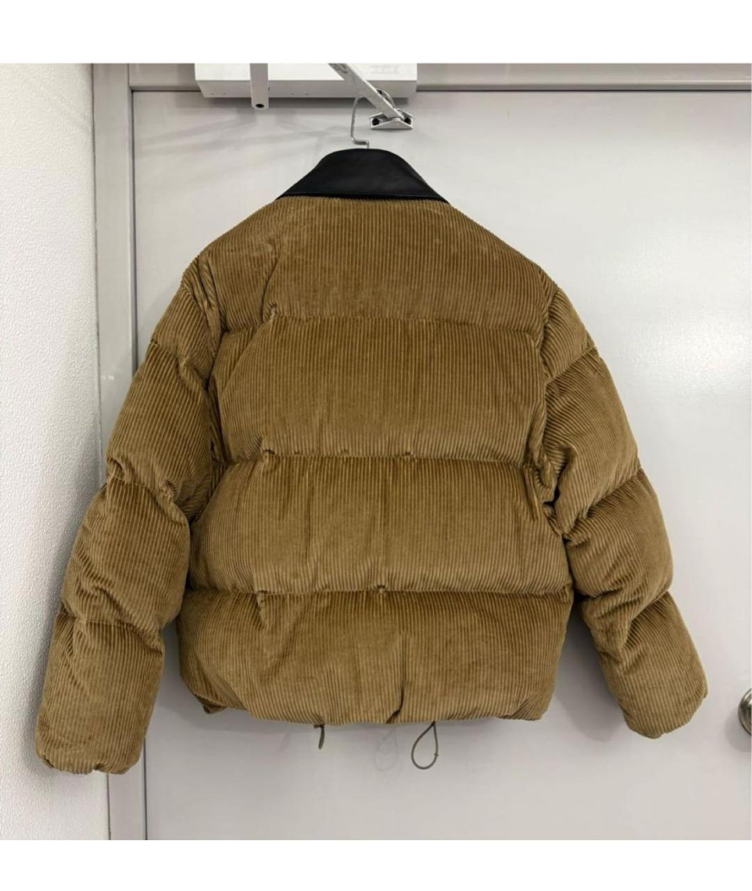 MIU MIU Бежевый хлопковый пуховик, фото 2