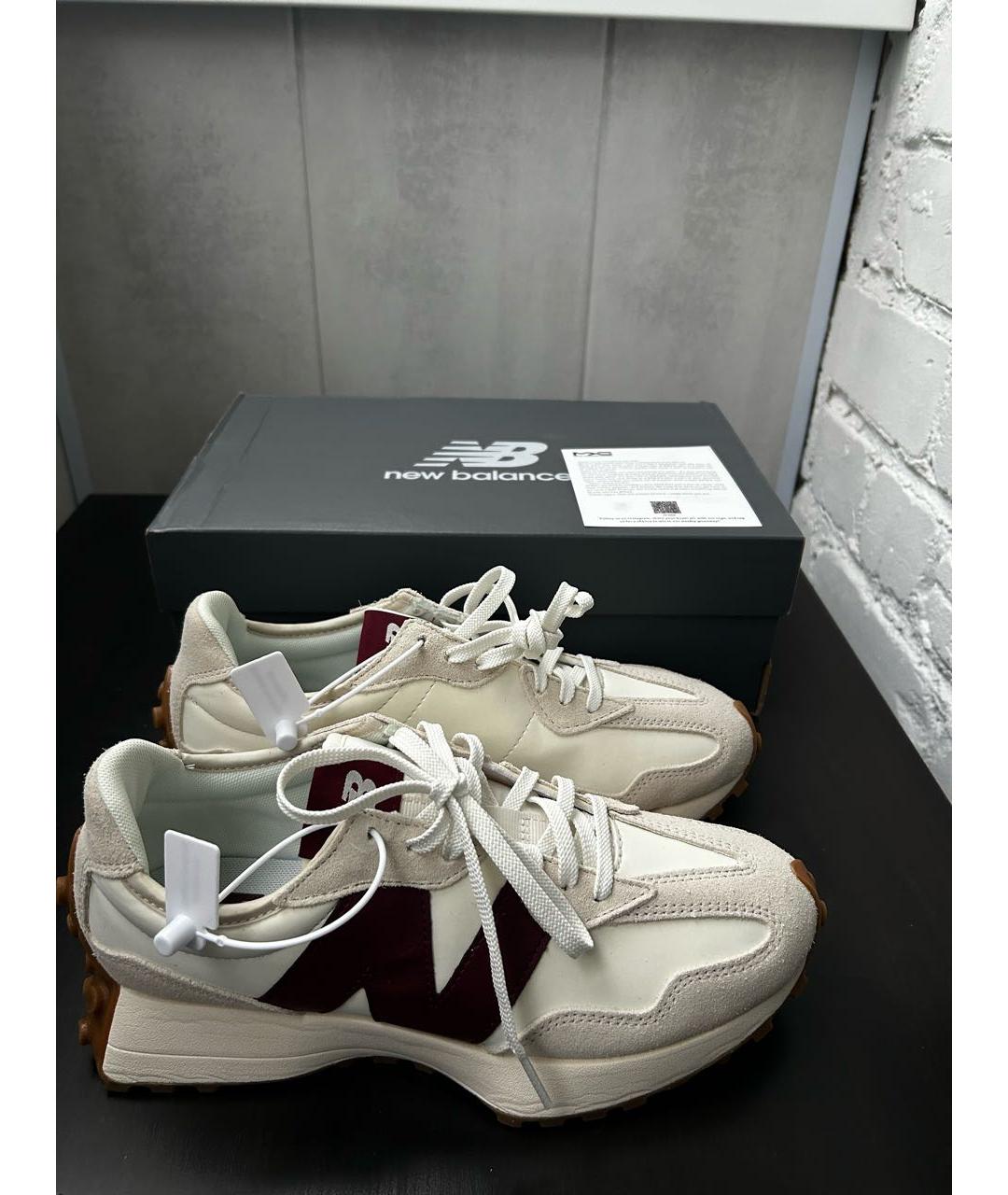 NEW BALANCE Бордовые замшевые кроссовки, фото 4