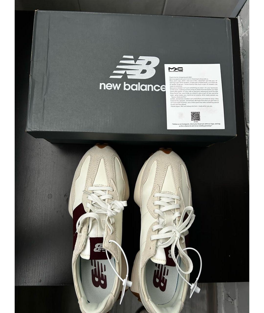 NEW BALANCE Бордовые замшевые кроссовки, фото 3