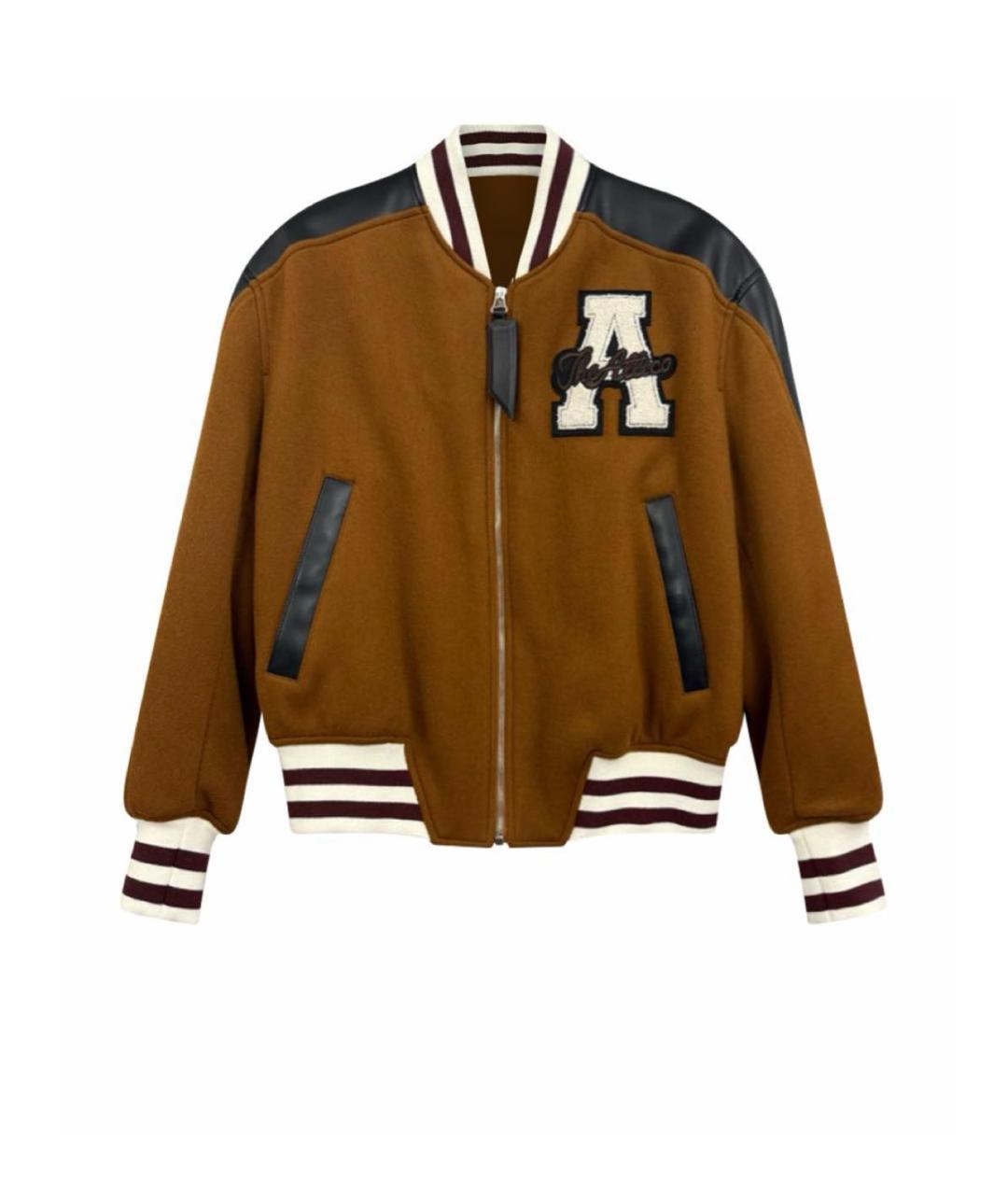 THE ATTICO Коричневая шерстяная куртка, фото 1