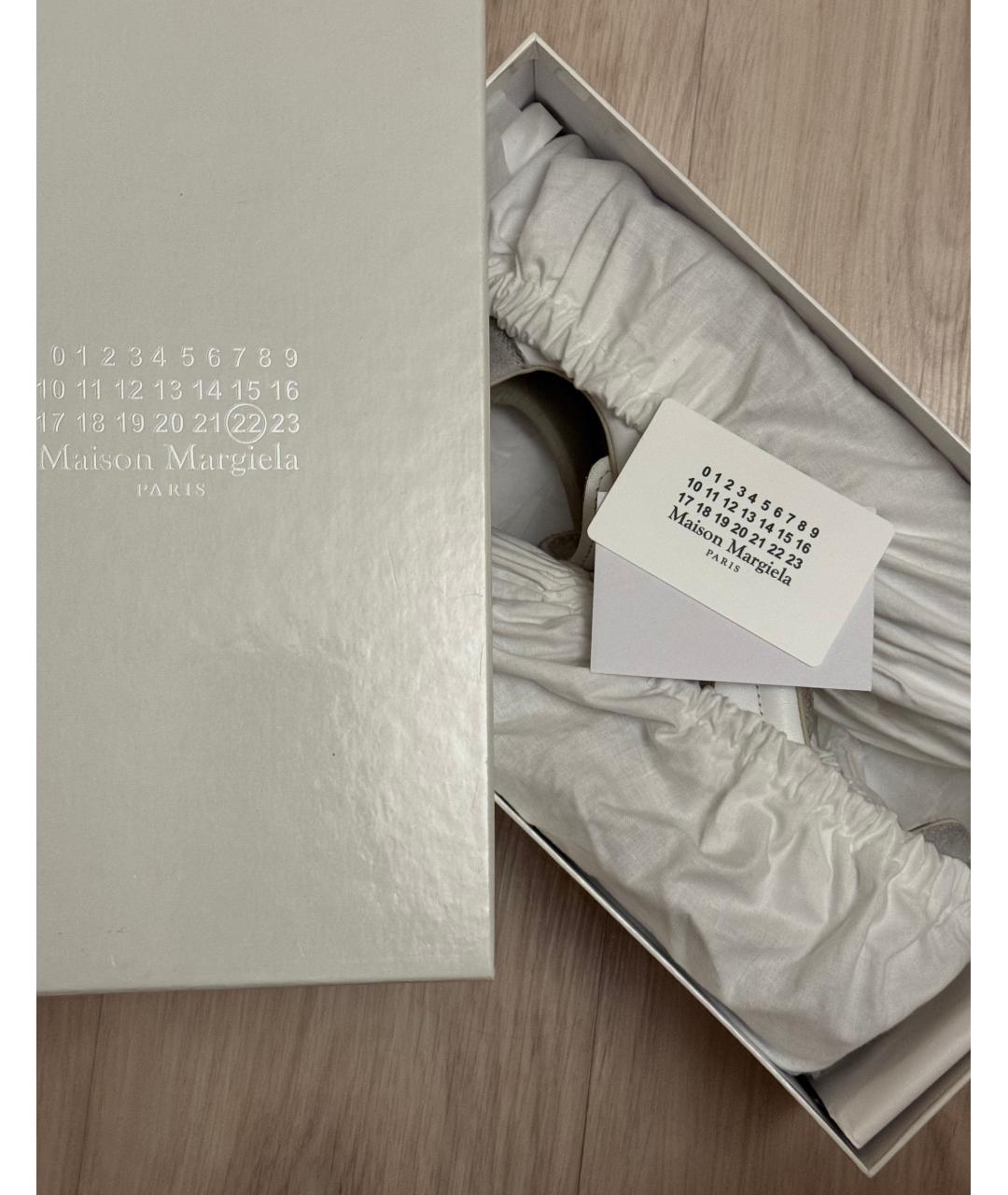 MAISON MARGIELA Белые кожаные кроссовки, фото 3