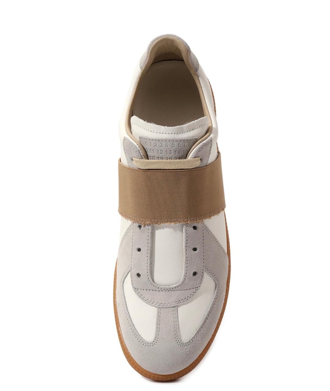 MAISON MARGIELA Белые кожаные кроссовки, фото 2