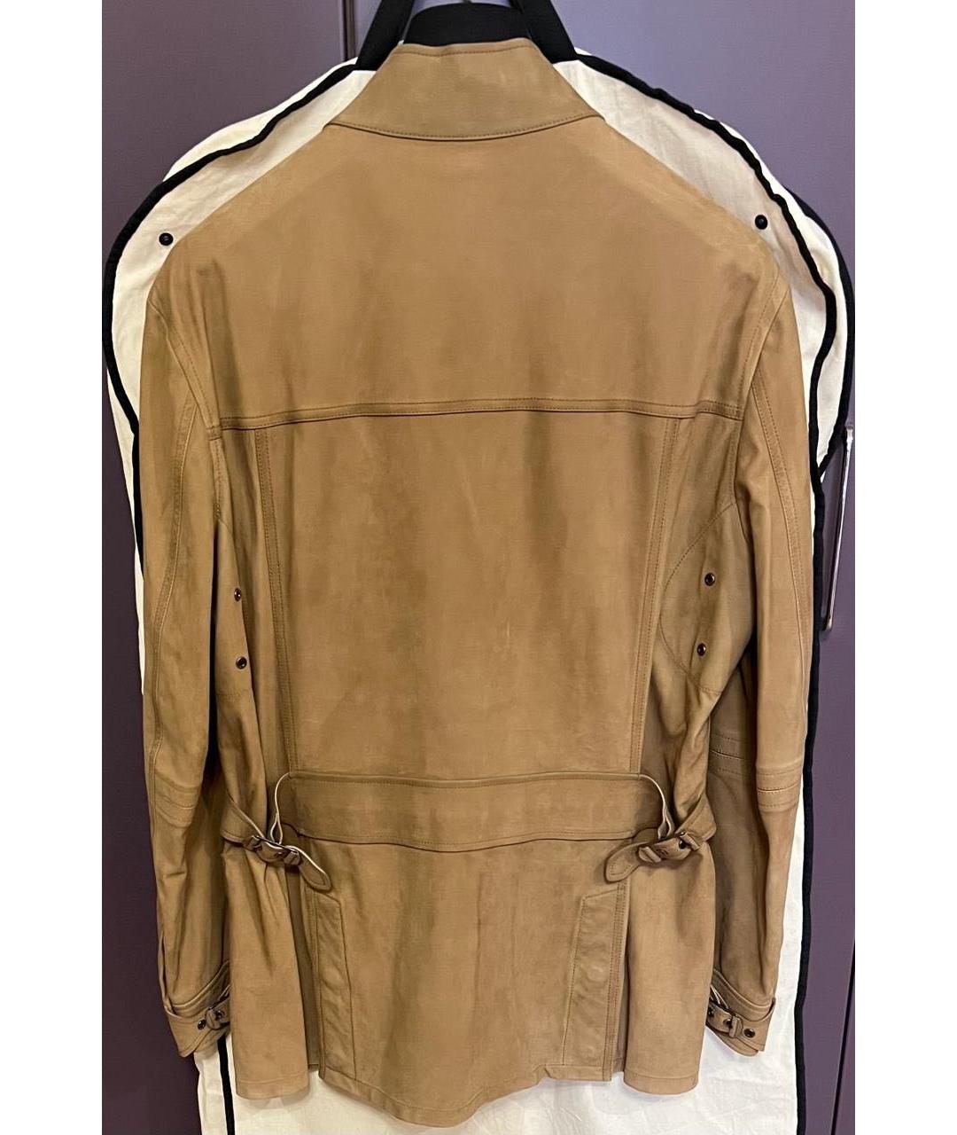 BERLUTI Бежевая замшевая куртка, фото 2