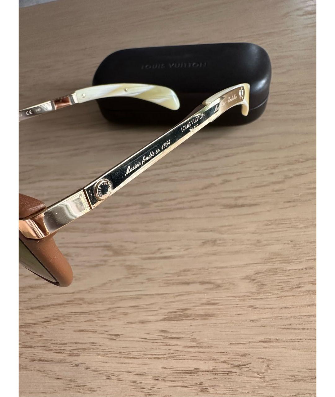 LOUIS VUITTON Зеленые пластиковые солнцезащитные очки, фото 2