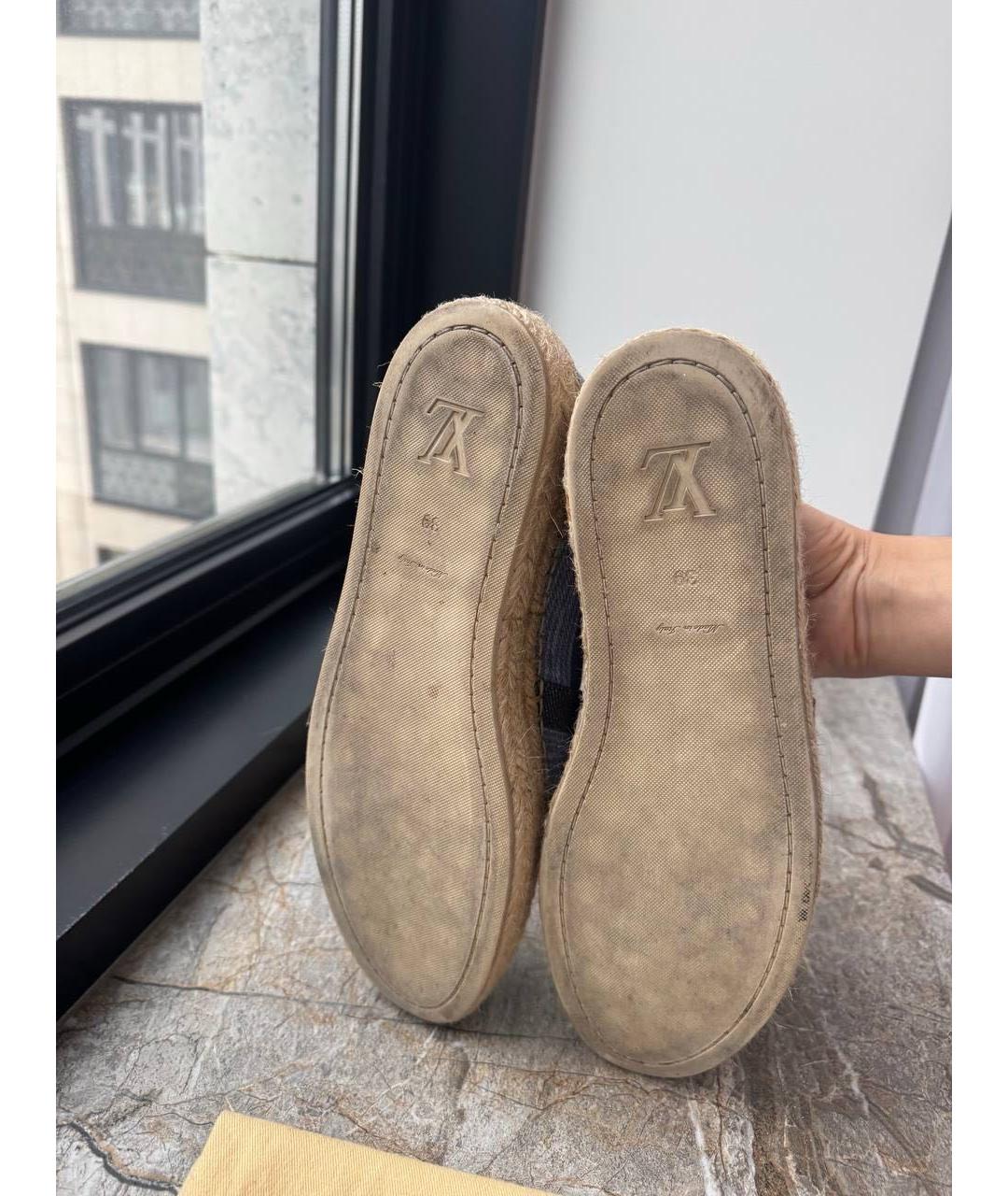 LOUIS VUITTON Синие текстильные эспадрильи, фото 5