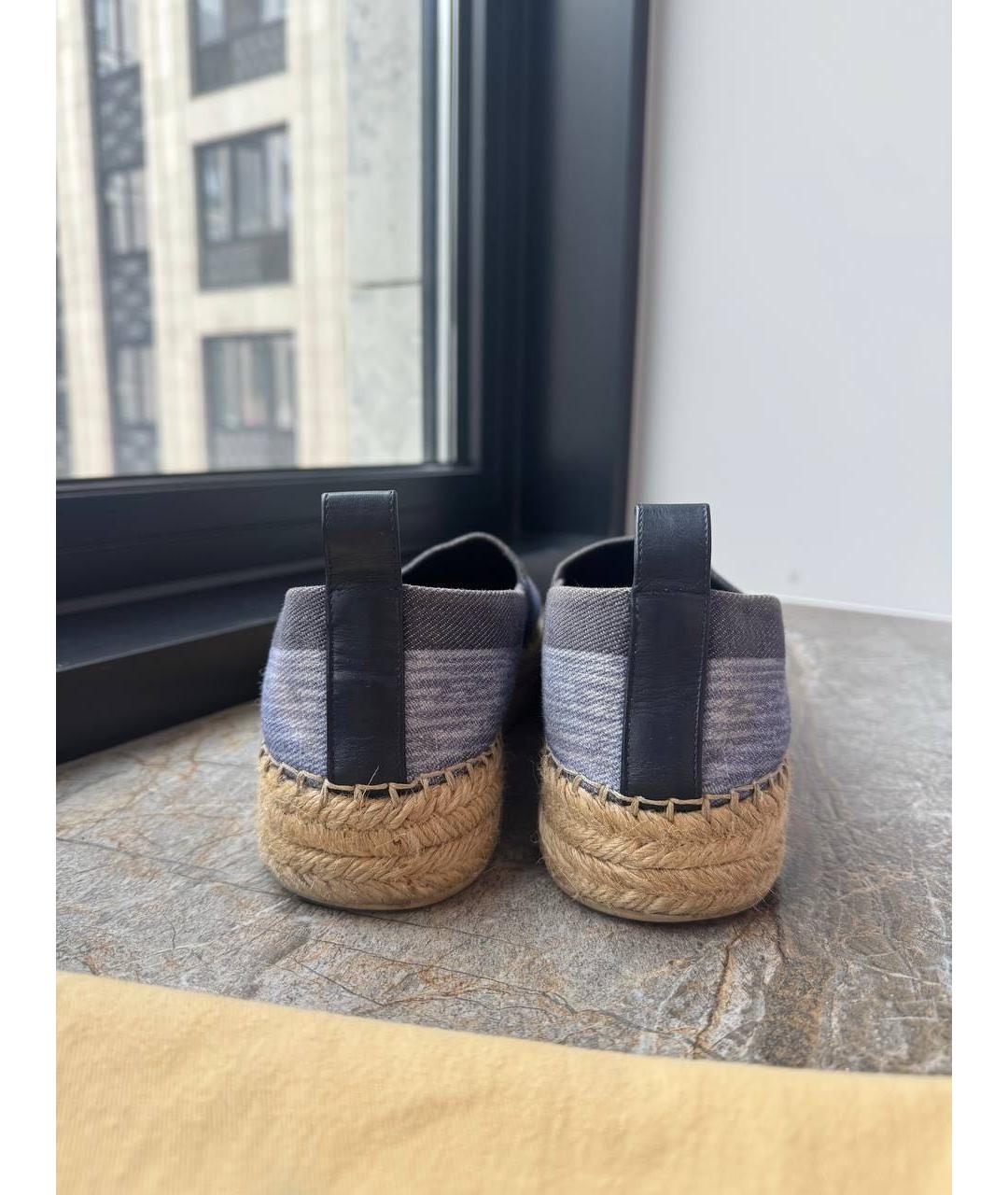 LOUIS VUITTON Синие текстильные эспадрильи, фото 4