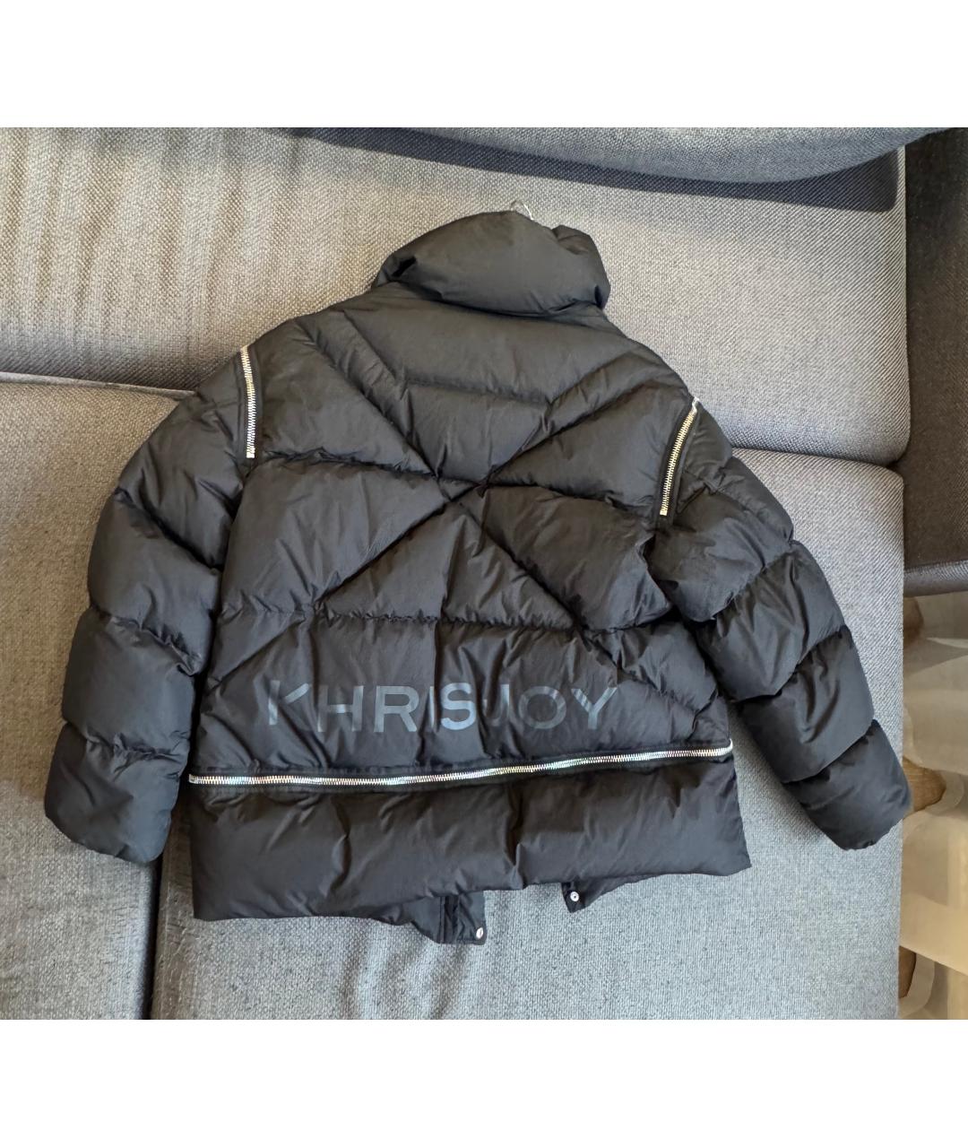 KHRISJOY Черный полиэстеровый пуховик, фото 2