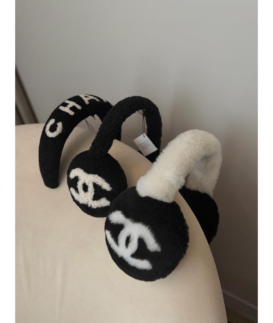 CHANEL Черный ободок, фото 3