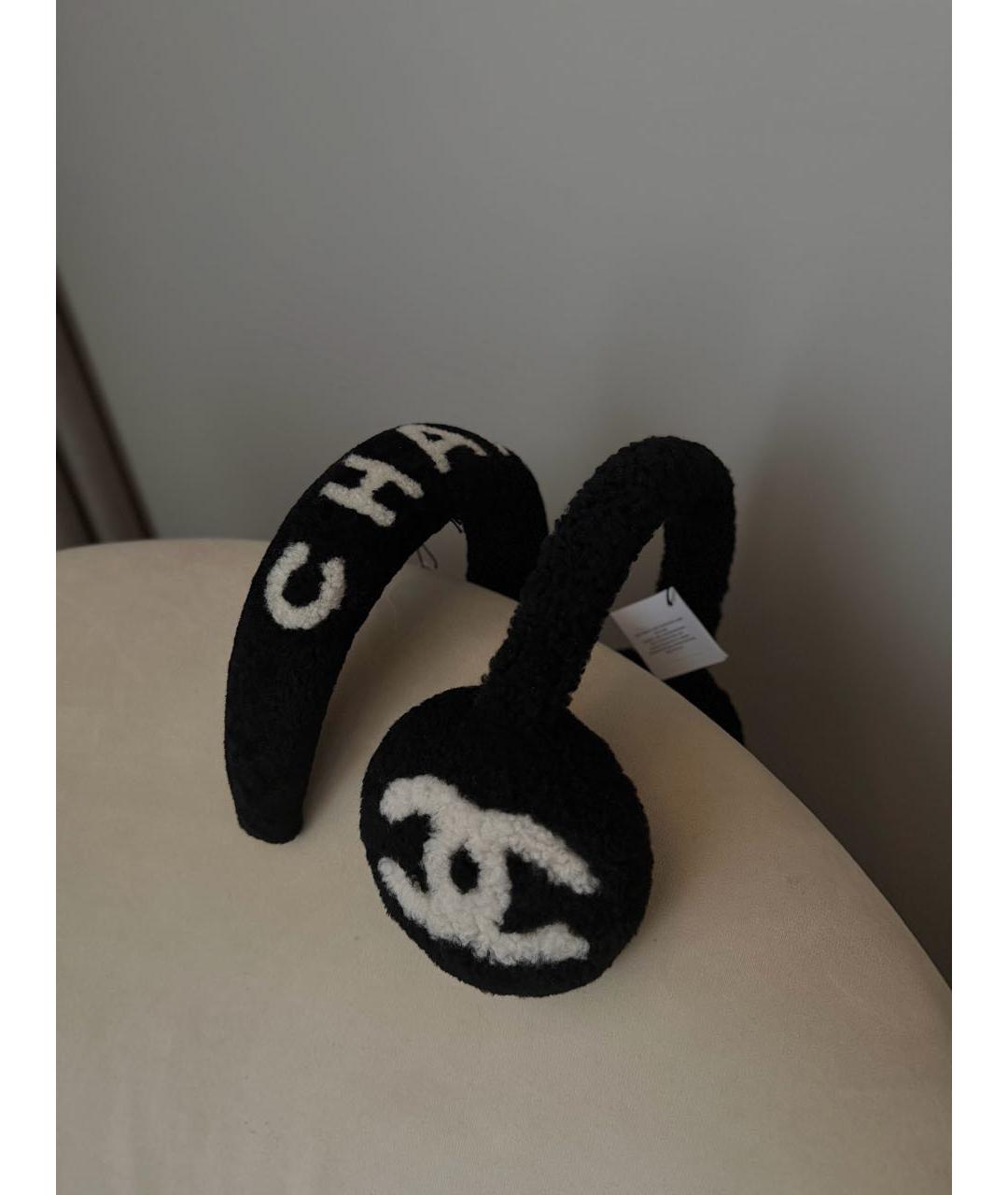 CHANEL Черный ободок, фото 2