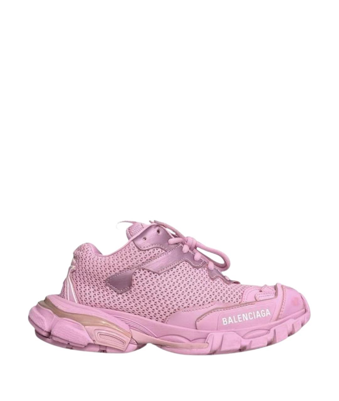 BALENCIAGA Розовые синтетические кроссовки, фото 1