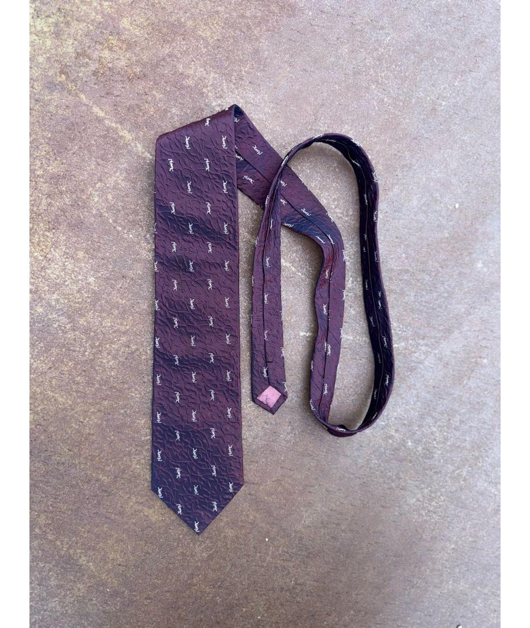 SAINT LAURENT Фиолетовый галстук, фото 9